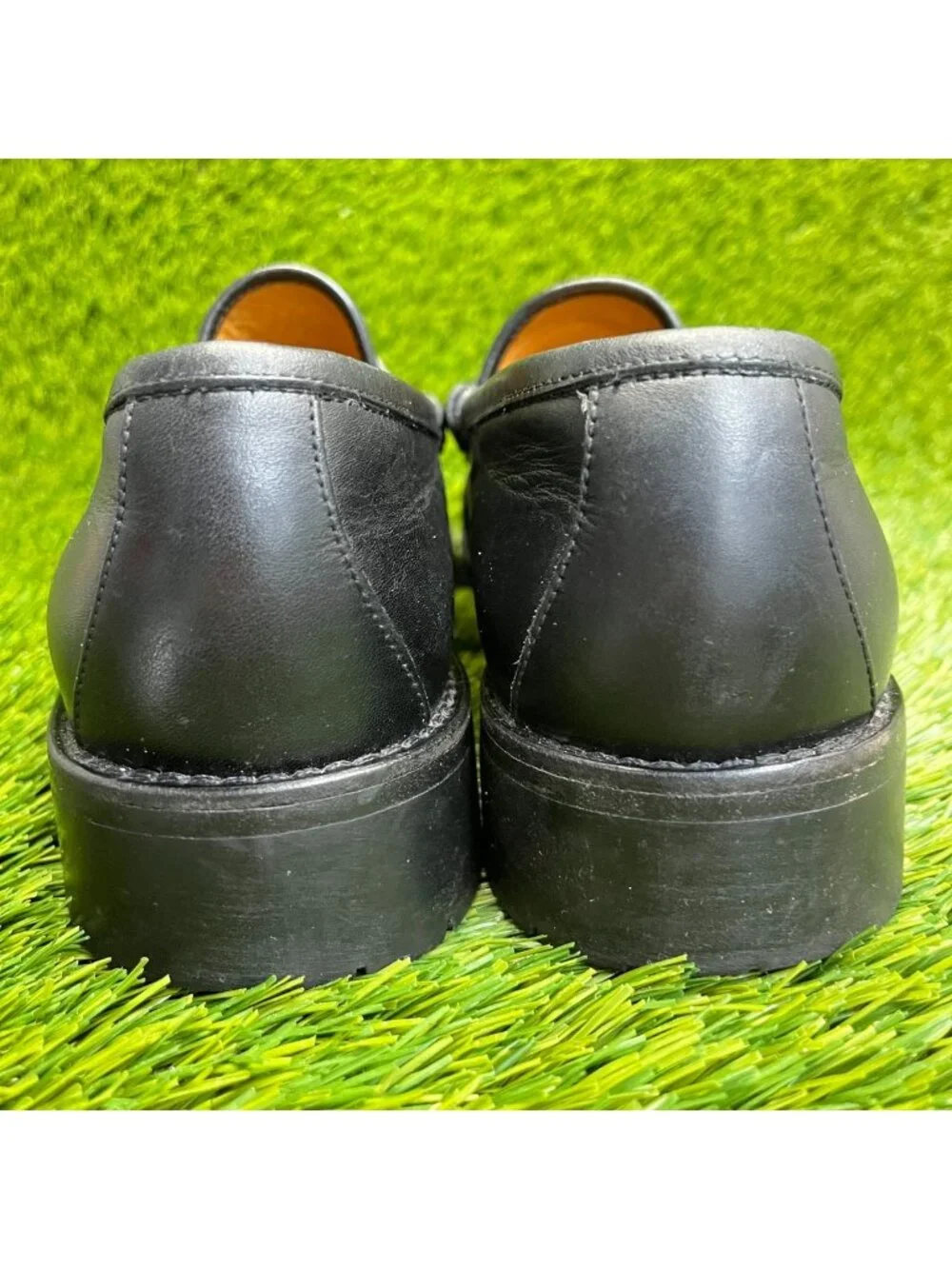 Gucci Horsebit Mens Size 9.5B Black Casual Classic Leather Slip On Loafers Shoes